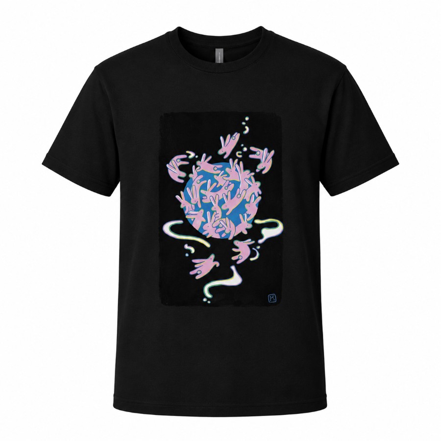 Polera negra “Corazón Salvaje”