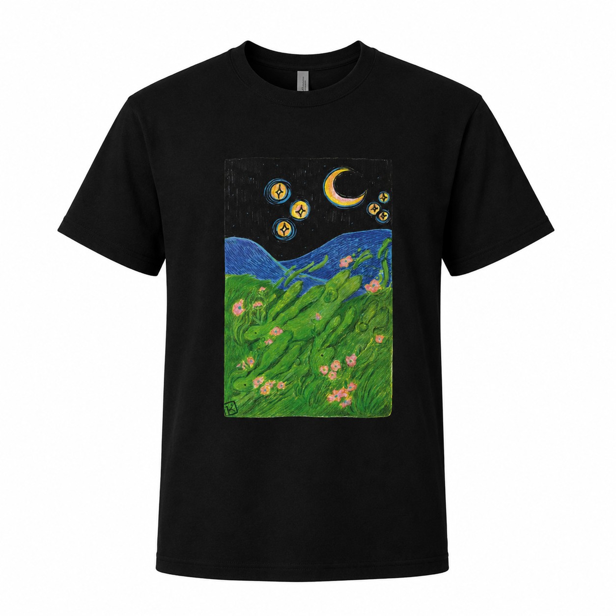 Polera negra “Valle encantado”
