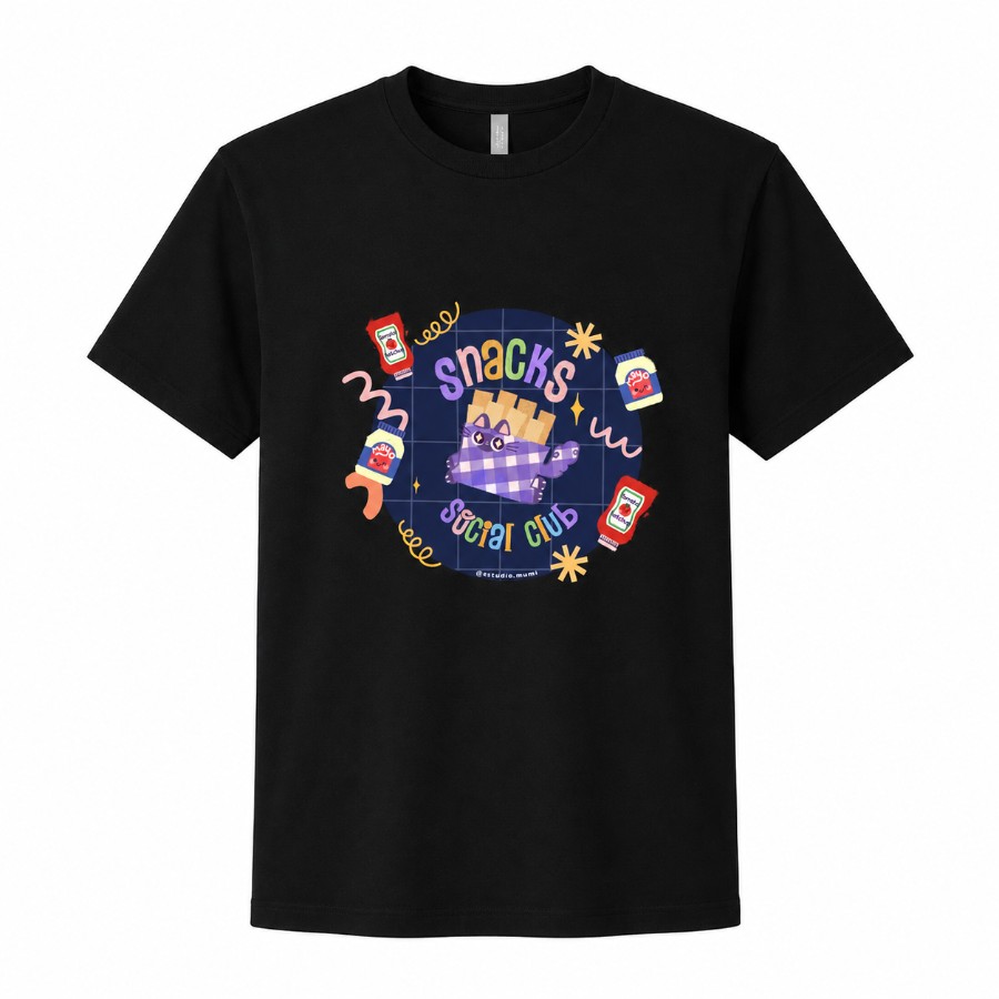 Polera negra Mumi Snack