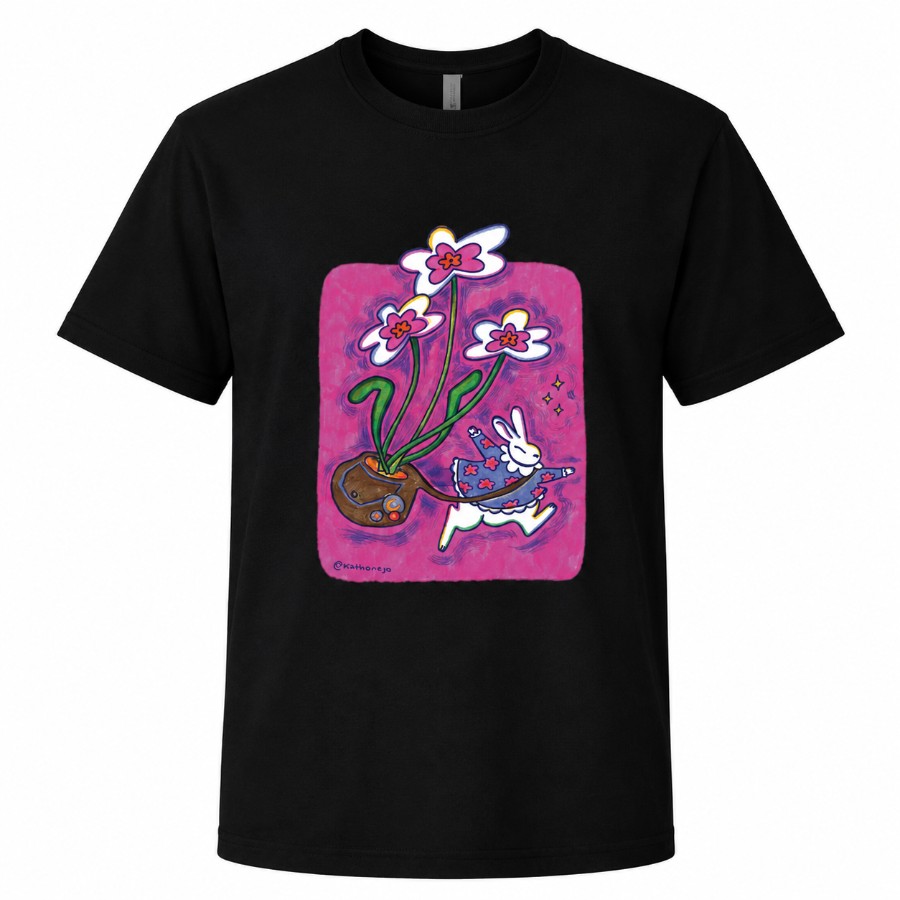 Polera negra “Primavera Mágica”