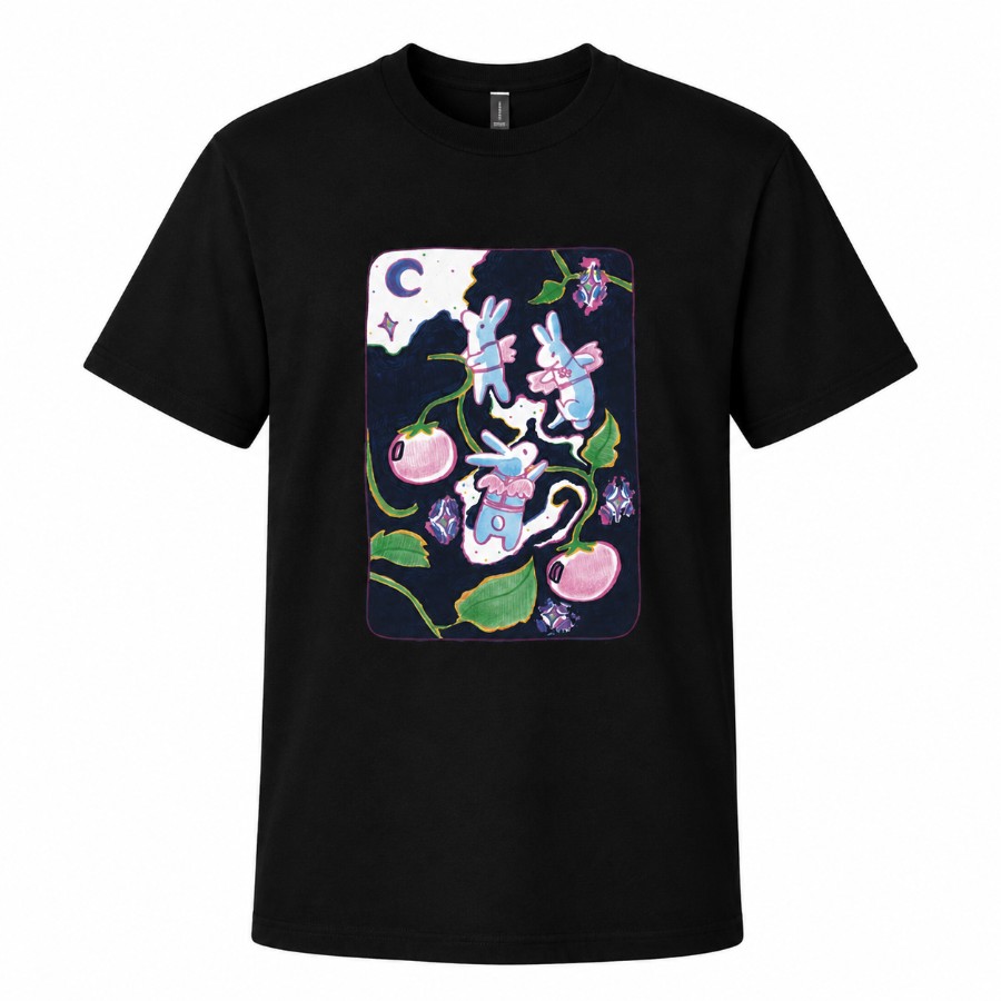 Polera negra “Jardín de Medianoche”
