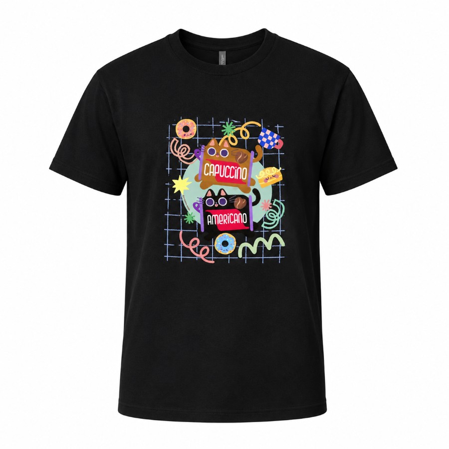 Polera negra Mumi Capuccino Americano