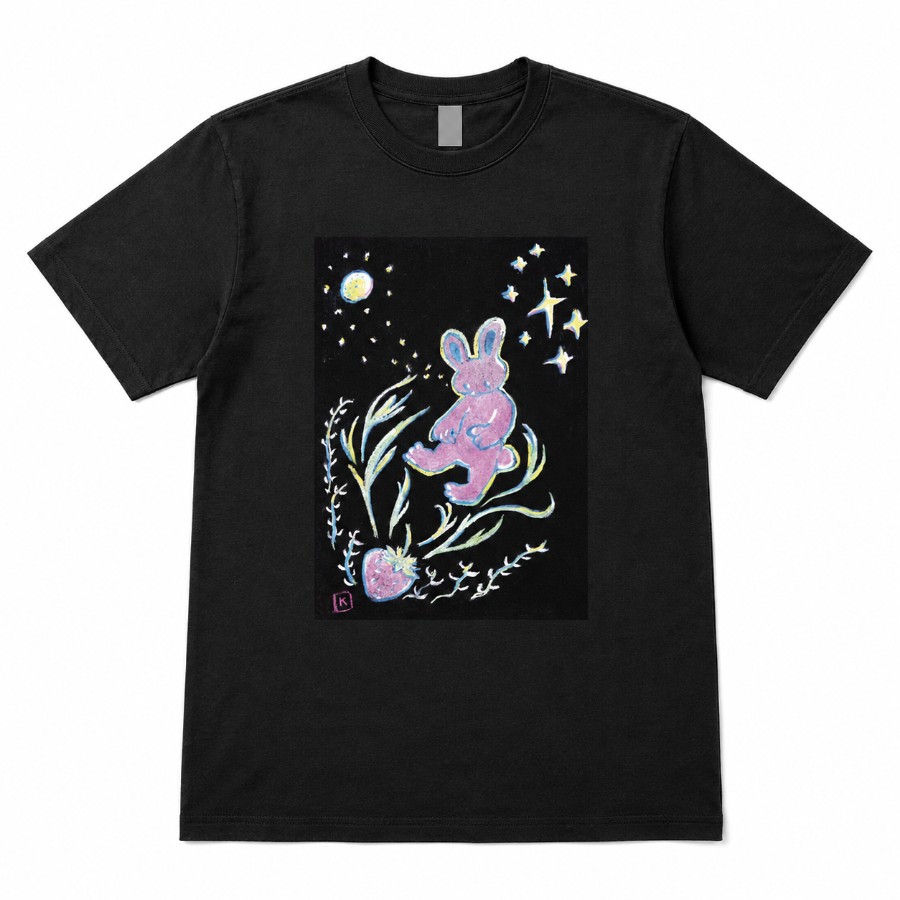 Polera negra “Conejo Estelar”