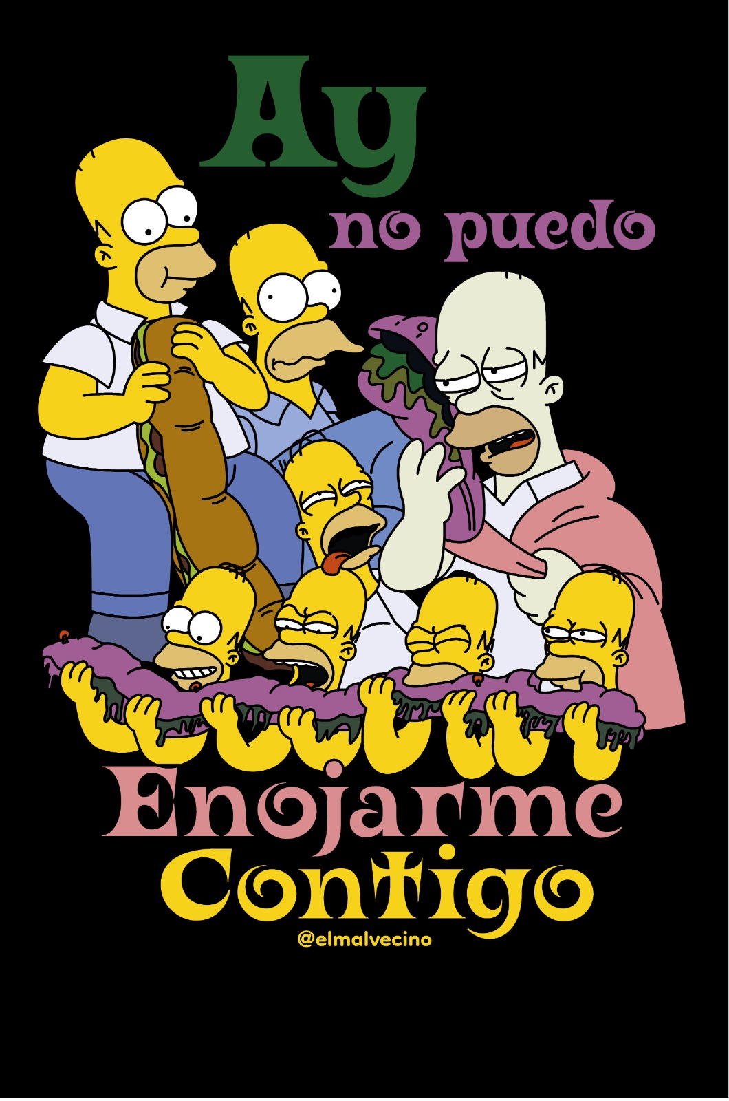 Lámina “Ay no puedo enojarme contigo”
