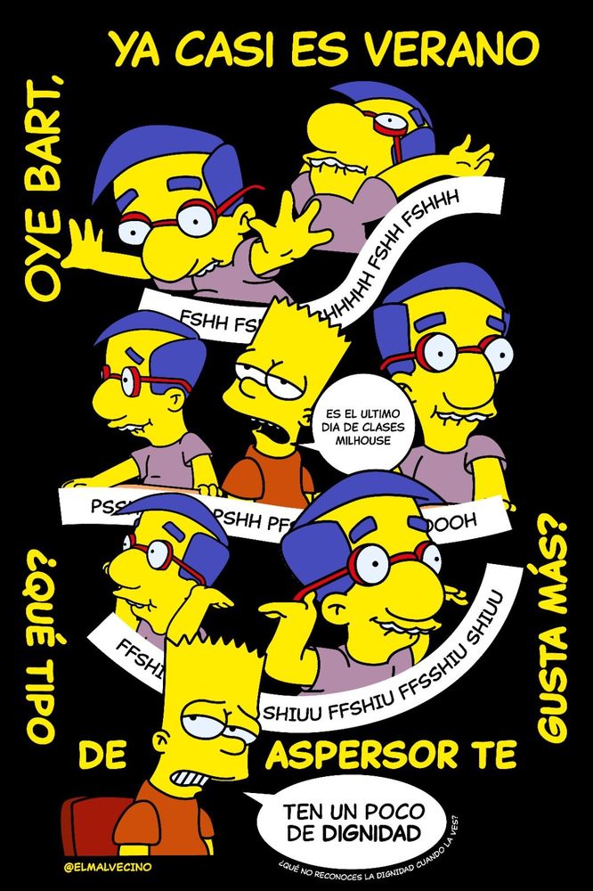 Lámina “Oye Bart, ¿qué tipo de aspersor te gusta más?”