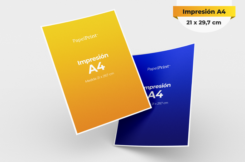 Impresión tamaño tamaño A4