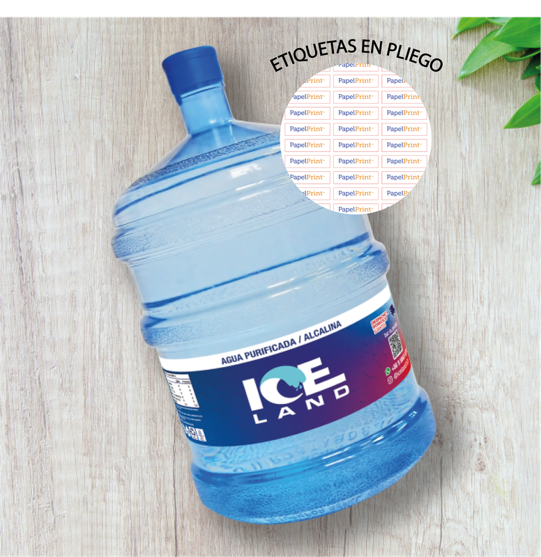 Etiqueta Sintetico Adhesivo blanco