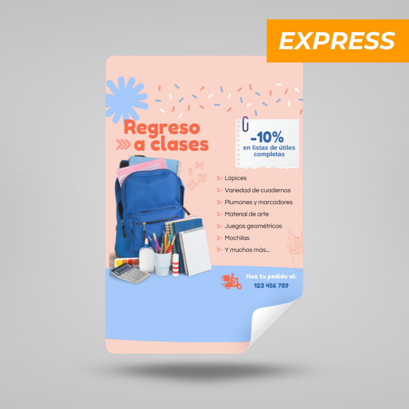 Flyers publicitarios y volantes Express
