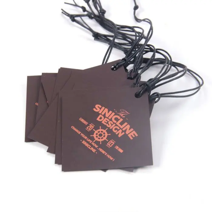 Hang tag de 5,5 cm x 9 cm Corte Recto
