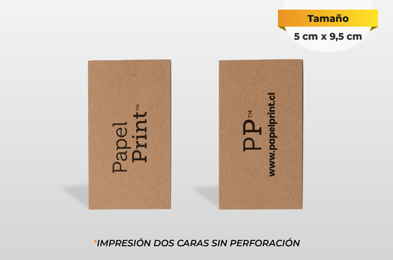 Hang tag Kraft de 5 cm x 9,5  cm Corte Recto 3