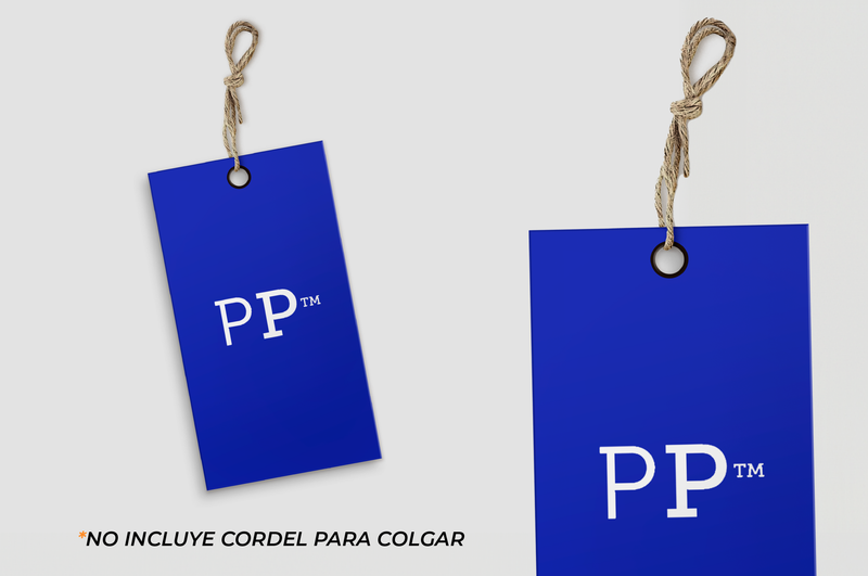 Hang tag de 5,5 cm x 9 cm Corte Recto 2