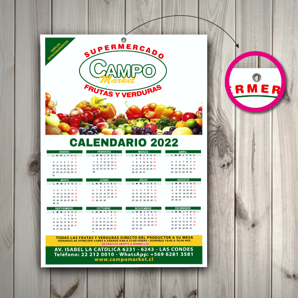 calendarios personalizados