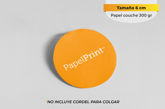 Hang tag Circulares de 6 cm 4