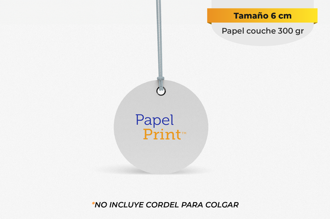 Hang tag Circulares de 6 cm 3