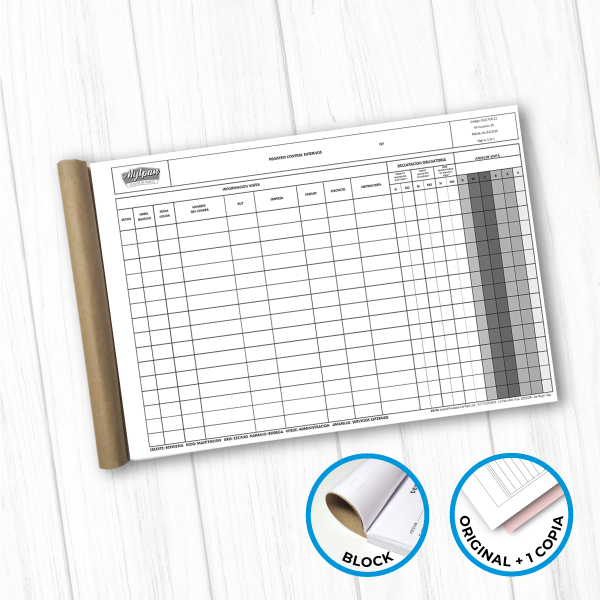 Block/Talonario Oficio  Duplicado (Desde  11 unid) 2