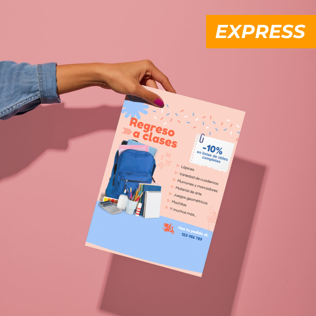 Flyers publicitarios y volantes Express