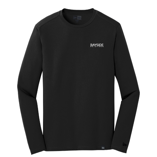 Bayside New Era Heritage Blend Long Sleeve Crew Tee - FREE