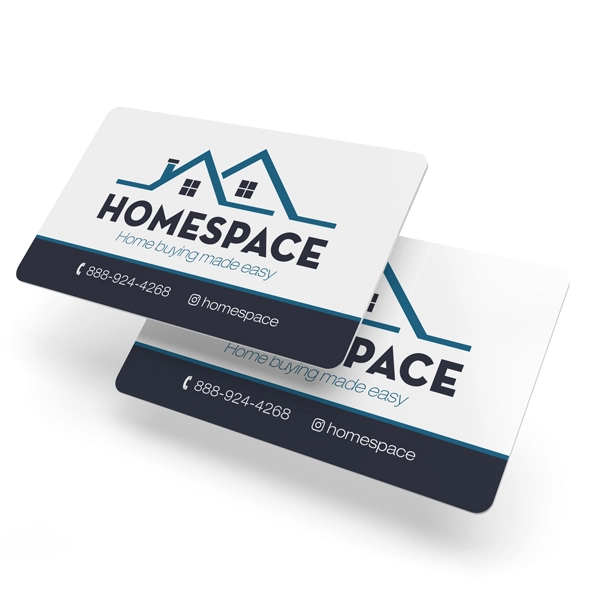 White Plastic Business Cards