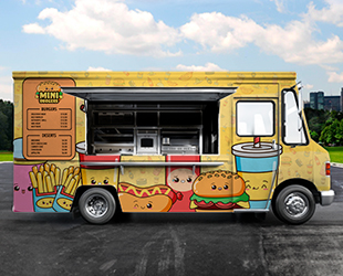 Food truck wraps are great for decorating your mobile business!
