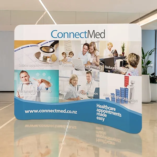 10 ft Curve Tension Fabric Display