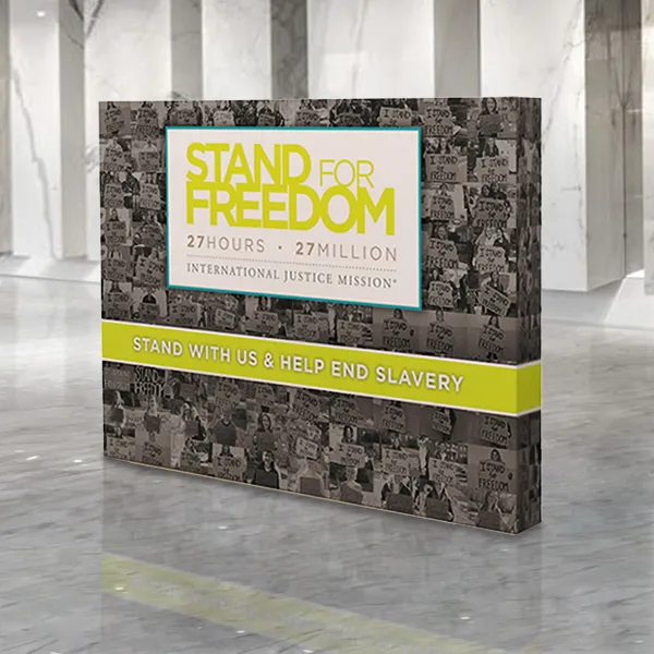 10 ft Straight Velcro Pop Up Display