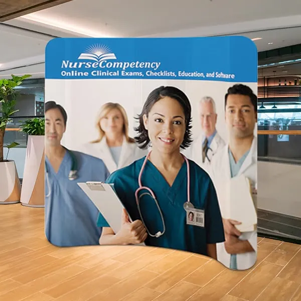 8 ft Curve Tension Fabric Display