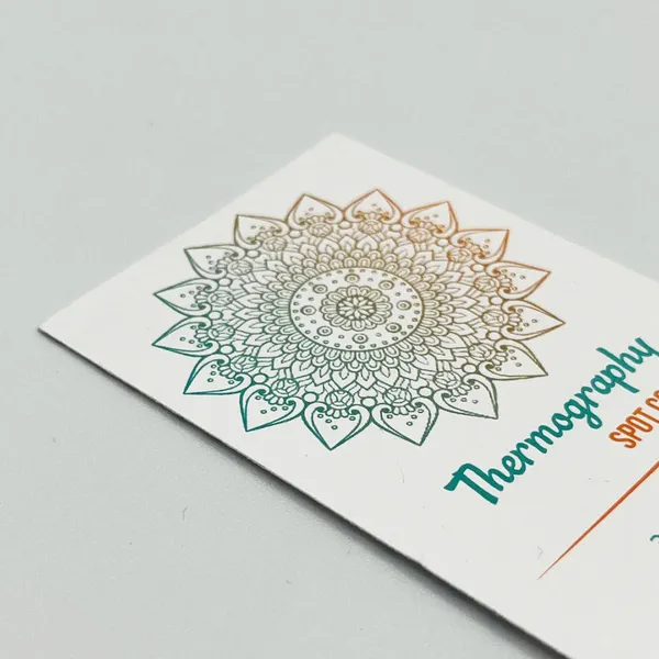 Full Color Raised Ink Business Cards