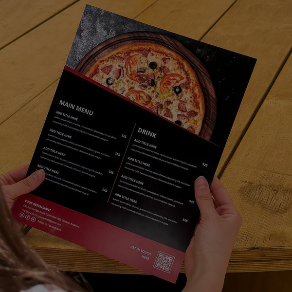 Waterproof Menus