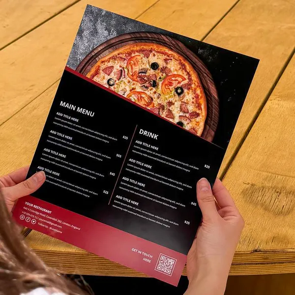 Waterproof Menus