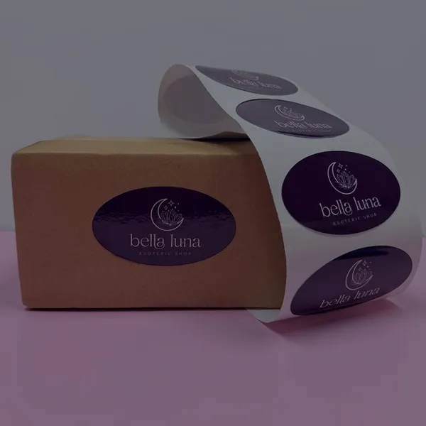 Oval Roll Labels