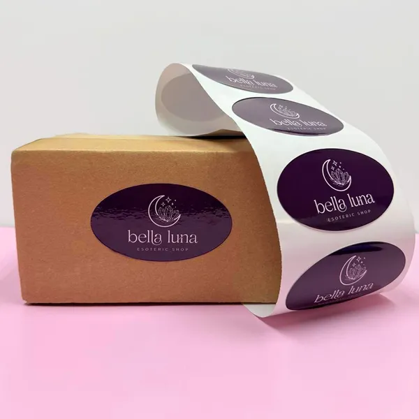 Oval Roll Labels
