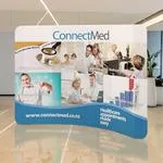 10 ft Curve Tension Fabric Display 1