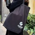 Cotton Canvas Gusseted Tote Bag 1