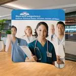 8 ft Curve Tension Fabric Display 1