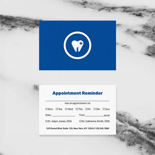 Business card being used as a ruler