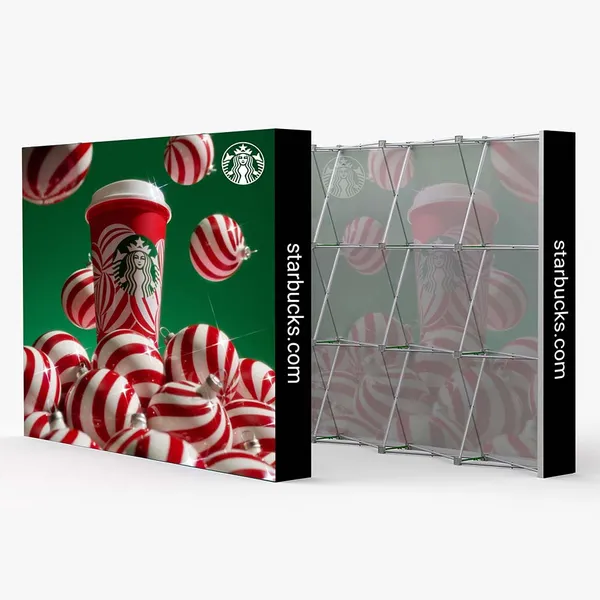8 ft Straight Velcro Pop Up Display 2