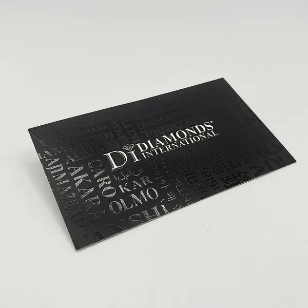 High-resolution business card textures and finishes