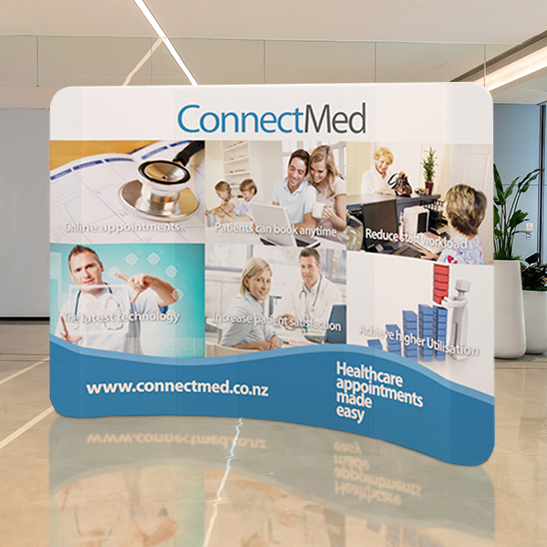 10 ft Curve Tension Fabric Display