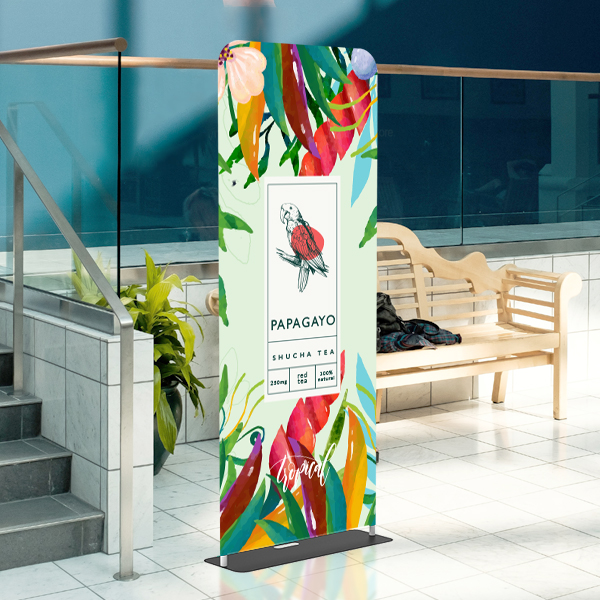 3 Ft. Stretch Fabric Floor Display