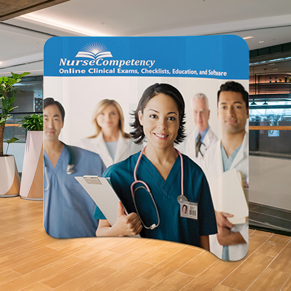 8 ft Curve Tension Fabric Display
