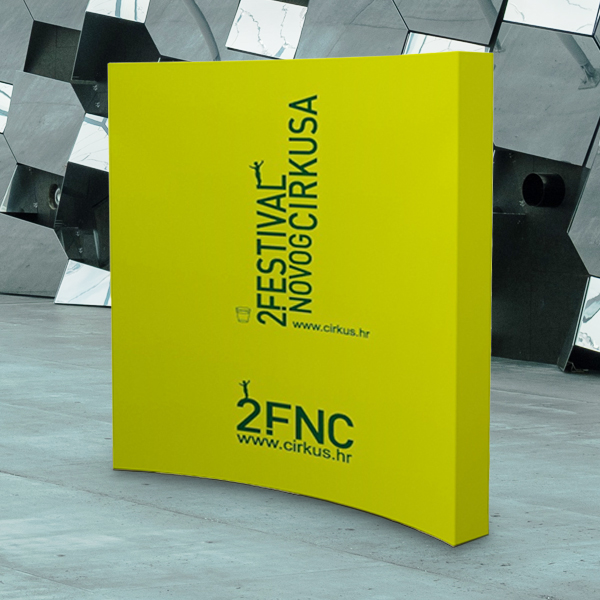 8 Ft. Curved Velcro Pop Up Display