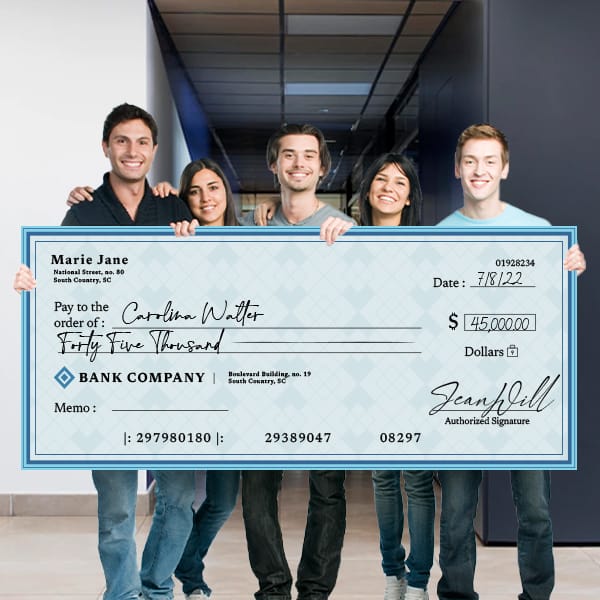 Blank Check Giant Big Checks For Presentations Large Check Fake Funny Jumbo Presentation Check Realistic For