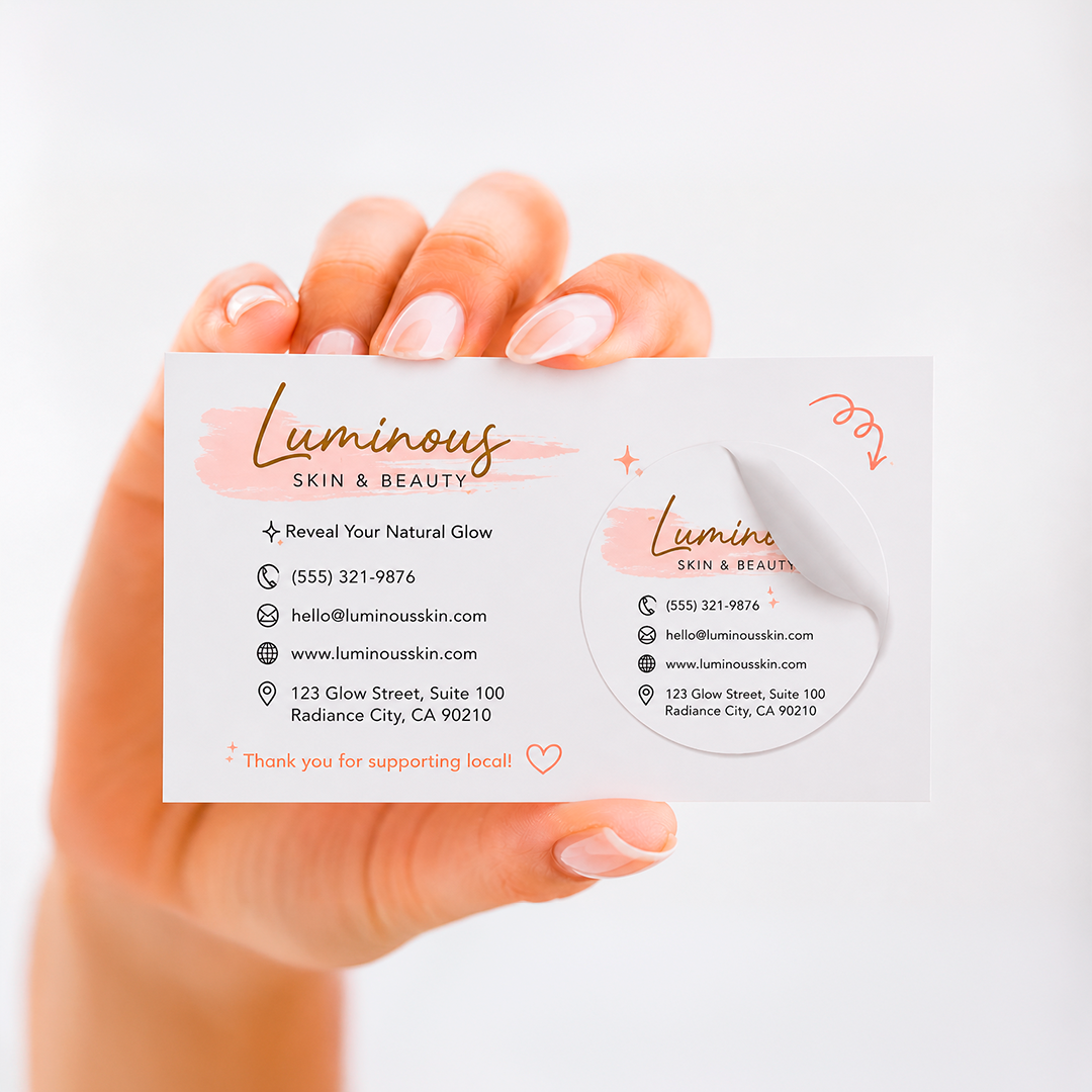 Peel and Stick Business Cards