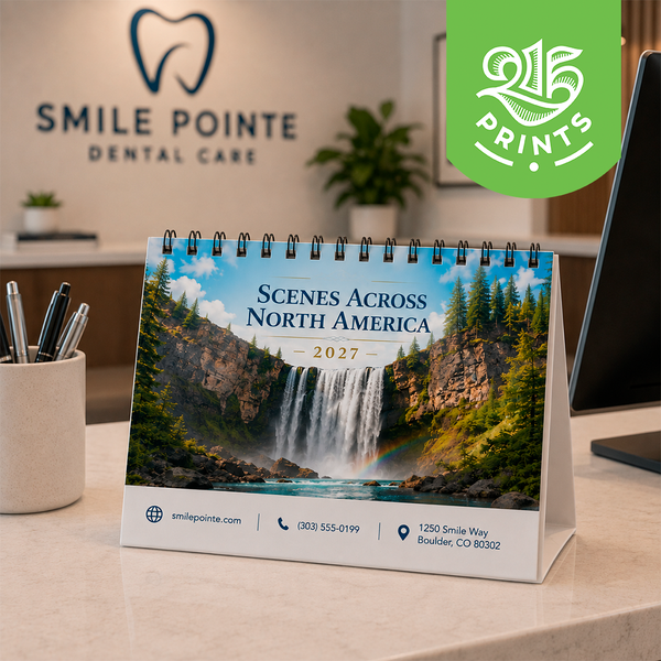 2027 Branded Desk Calendar stand-up-desk-calendars