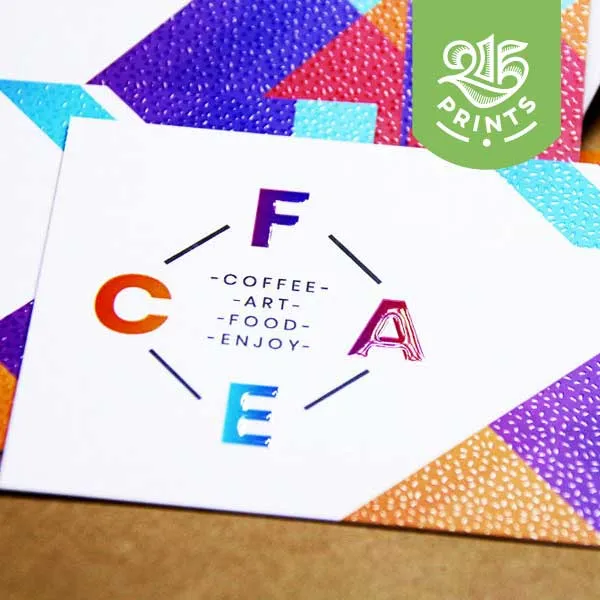 Raised Spot UV Business Cards