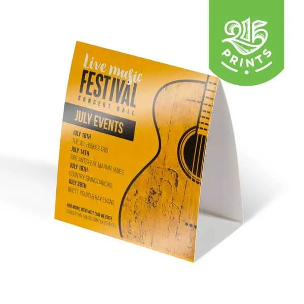 Table Tent Cards