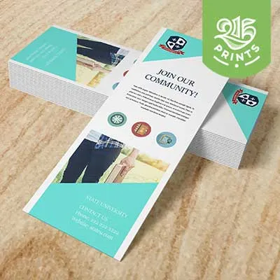 2x6 Bookmark Printing