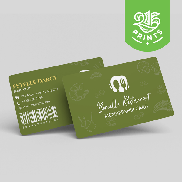 Custom Plastic Membership Cards