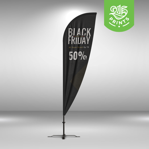 Black Friday Teardrop Flag