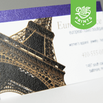 business card thermography